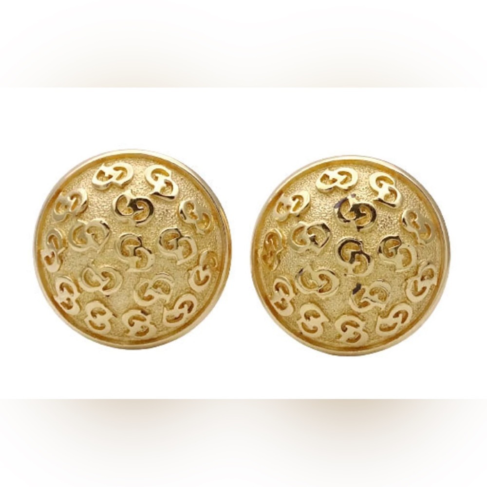 Christian Dior Authentic Unique vintage earrings Completely monogrammed.